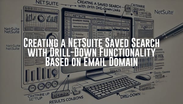 Creating a NetSuite Saved Search with Drill-Down Functionality Based on Email Domain